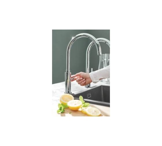 Стартовый комплект для кухни Grohe Blue Pure Mono смеситель с фильтром и таймером замены, хром 30387000