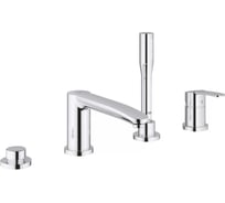 Смеситель для ванны Grohe на 4 отверстия Eurostyle Cosmopolitan с ручным душем и переключателем, хром 23048003