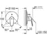 Смеситель для ванны Grohe Eurodisc Cosmopolitan внешняя часть, хром 19548002 2