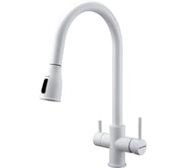 Смеситель для кухни Paulmark LANGE, белый матовый,  La214212-WH