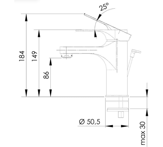 Смеситель для раковины REMER Class Line L10