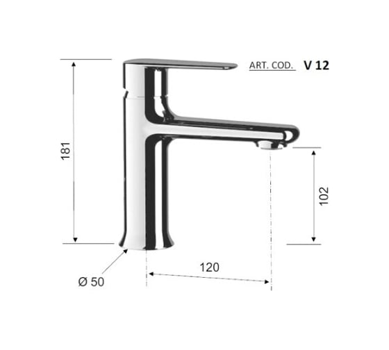 Смеситель для раковины REMER Vanity V12