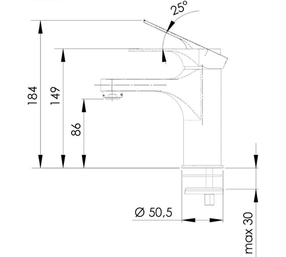 Смеситель для раковины REMER Class Line L12