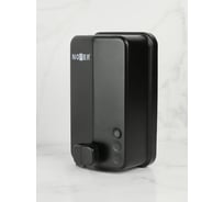 Диспенсер для мыла с кнопкой Nofer INOX EVO чёрный 1200 мл. нерж. сталь 03050.N