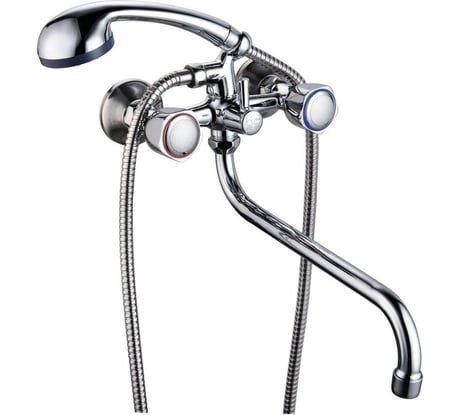 Смеситель для ванны Fauzt FZ471 маховики A17 ИС.240139