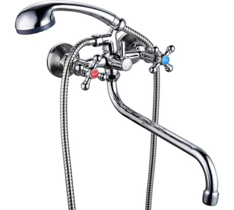 Смеситель для ванны Fauzt FZ471 маховики A54 ИС.240140