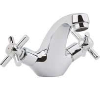 Смеситель для умывальника, крестовые маховики ОПТИМА О1525 ИС.240805