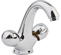 Смеситель для умывальника, круглые маховики ОПТИМА О1527 ИС.240807