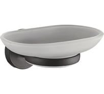 Настенная мыльница Haiba стекло, черный hb8702 550598