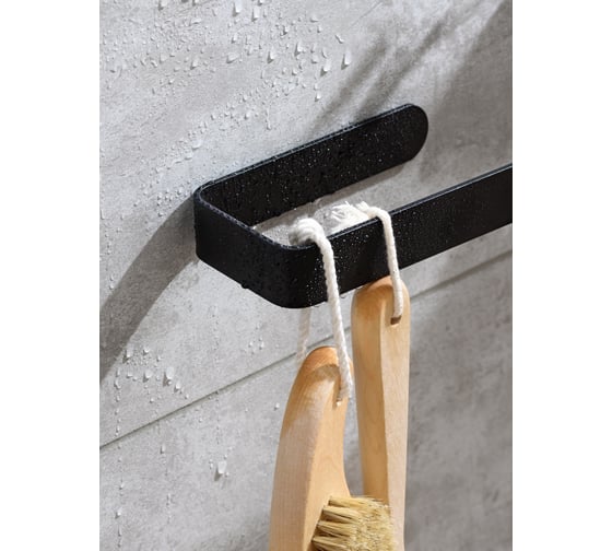 Вешалка для полотенец в ванную BIRD HOUSE черный B0061