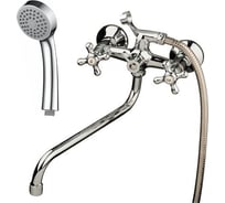 Смеситель для ванны Melodia della vita galateo rus длинный излив, люкс крест керамика mdv40241r 65312