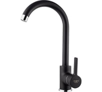 Смеситель для кухни Melodia della vita ostessa black картридж д.35 мм, высокий излив mdv35116_bk без подводки 11302