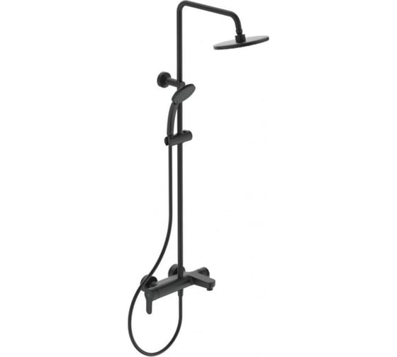 Душевая система в комплекте с настенным смесителем для ванны душа Ideal Standard Bc525xg idealrain cerafine o матовый черный 00000093981