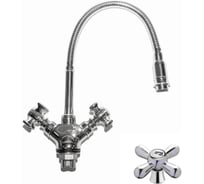 Смеситель для кухни D-Lin с гибким изливом, хром D156819-Q