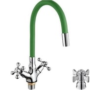 Смеситель для кухни D-Lin с силиконовым изливом, зеленый D153807-5