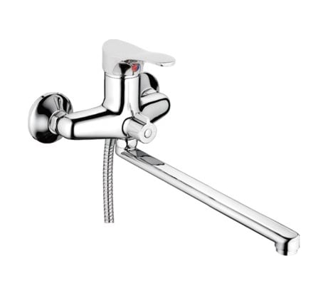 Смеситель для ванны и душа D-Lin с длинным изливом 300 мм, хром D146305
