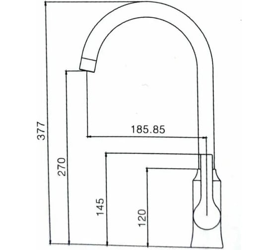 Смеситель для кухни Haiba черный HB70652-7