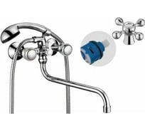 Смеситель для ванны и душа D-Lin с длинным изливом 300 мм, хром D146810