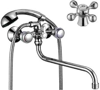 Смеситель для ванны и душа D-Lin с длинным изливом 350 мм, хром D146810-6