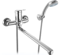 Смеситель для ванны Milardo Hudson HUDSBLCM10 с длинным изливом с керамическим дивертором