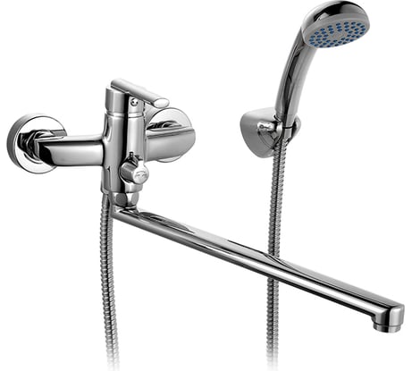 Смеситель для ванны Milardo Magellan MAGSBLCM10 с длинным изливом с керамическим дивертором