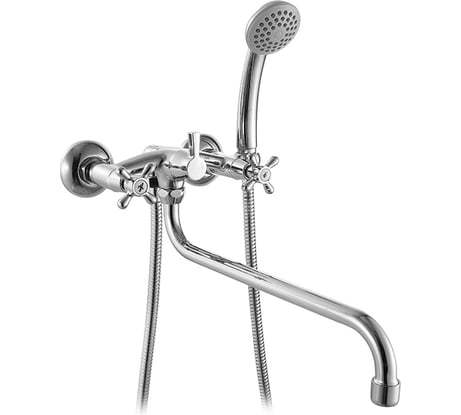 Смеситель для ванны Milardo Victoria VICSBLCM10 с длинным изливом с керамическим дивертором