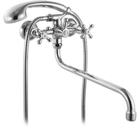 Смеситель для ванны Milardo Bosfor комплектный BO270BW4K+W21 MI