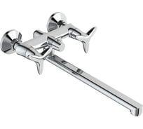 Смеситель для ванны с длинным изливом и керамическим дивертором IDDIS Copter ID COPSBL2i10