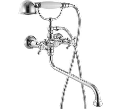 Смеситель для ванны с длинным изливом и керамическим дивертором IDDIS SAM ID SAMSBL2i10