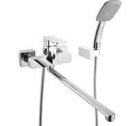 Смеситель для ванны с длинным изливом и керамическим дивертором IDDIS Urban ID URBSBL2i10