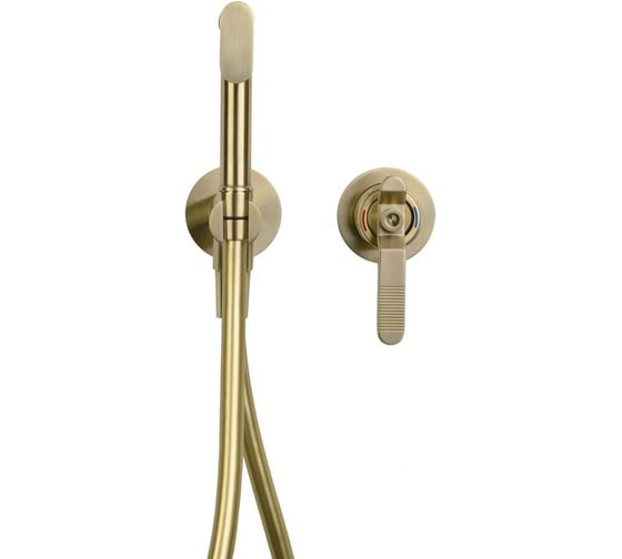 Гигиенический душ BRONZE DE LUXE 1760'S LOFT матовое золото 3253CG