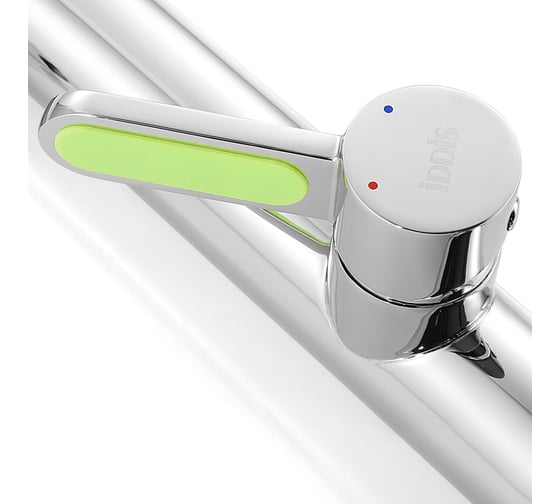 Смеситель для кухни IDDIS Kitchen D KD1SBL0i05 с цветными сменными вставками