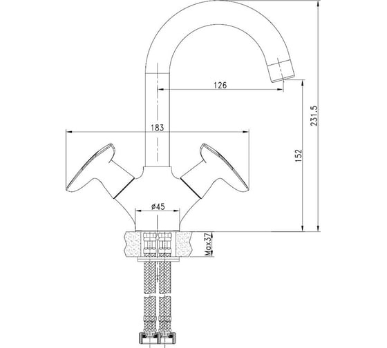 Смеситель для умывальника IDDIS Copter ID COPSB00i01