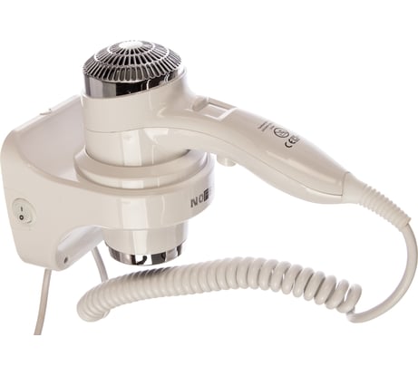 Настенный фен Nofer белый 1800-2200 W 02011.W