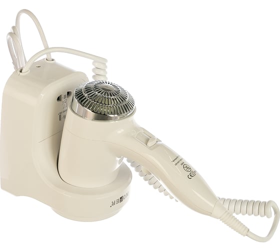 Настенный фен Nofer белый 1800-2200 W 02012.W