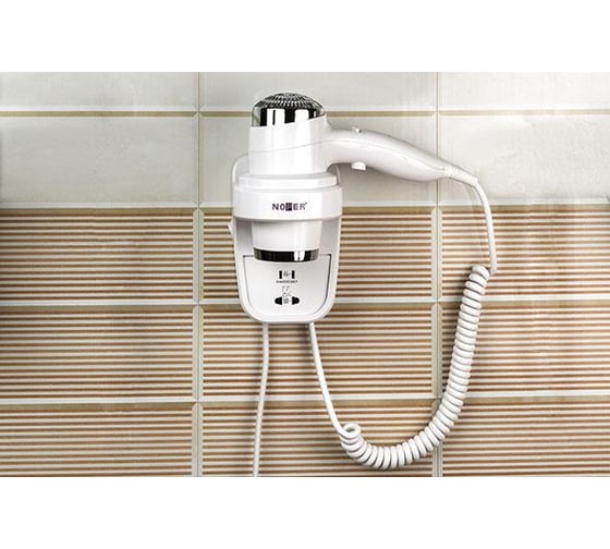 Настенный фен Nofer белый 1800-2200 W 02012.W