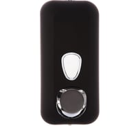Пластиковый черный диспенсер для мыла Nofer Black 500 мл 03011.N