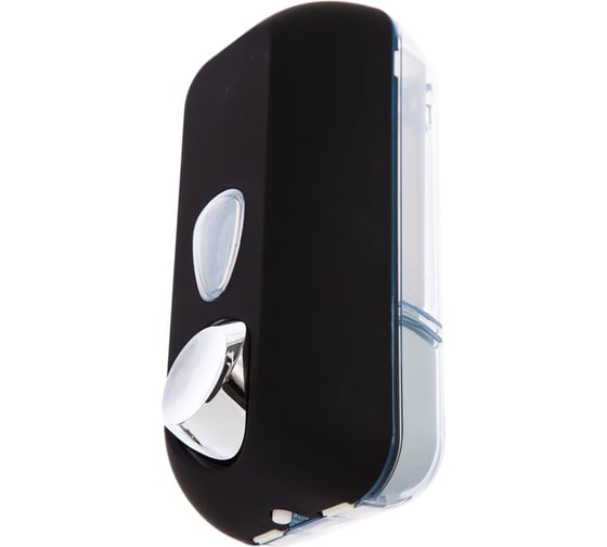 Пластиковый черный диспенсер для мыла Nofer Black 500 мл 03011.N