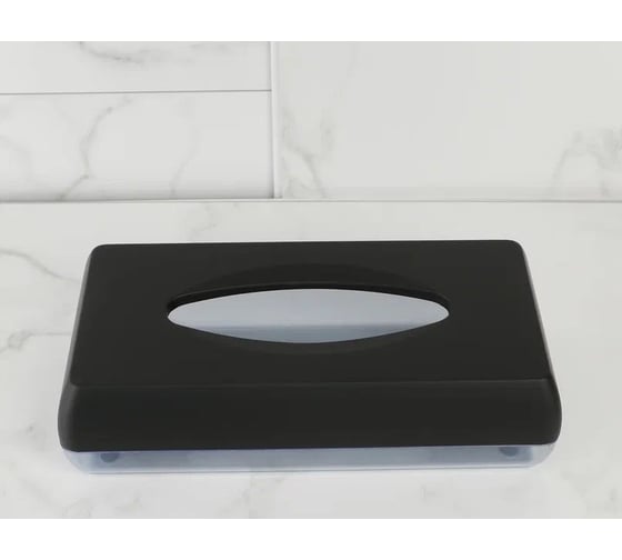 Диспенсер для салфеток Nofer black, пластиковый 04027.N
