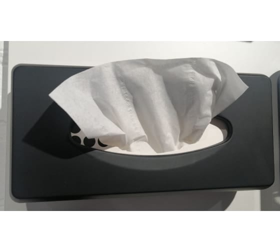 Диспенсер для салфеток Nofer black, пластиковый 04027.N