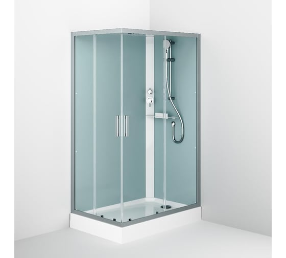 Душевая кабина Gem AM.PM 120x90 см, прямоугольная, профиль матовый хром, стекло прозрачное W90C-404-12090MT