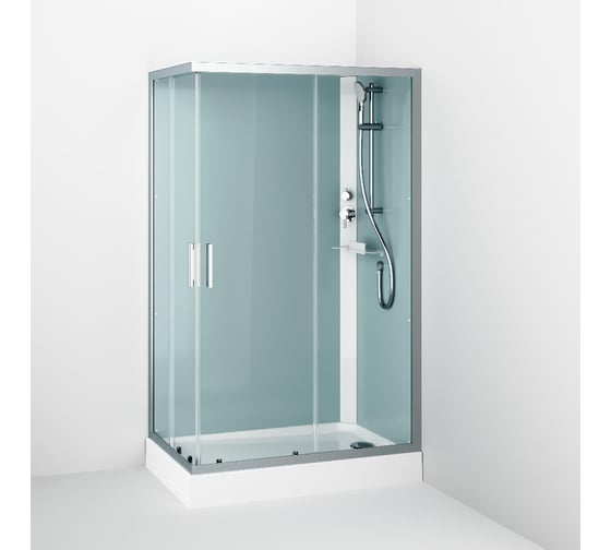 Душевая кабина Gem AM.PM 120x90 см, прямоугольная, профиль матовый хром, стекло прозрачное W90C-404-12090MT
