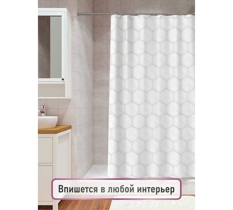 Шторка для ванной комнаты FORA FOR-PH-DLW