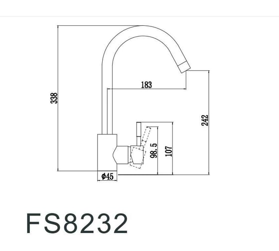 Смеситель для кухонной мойки Fmark FS8232