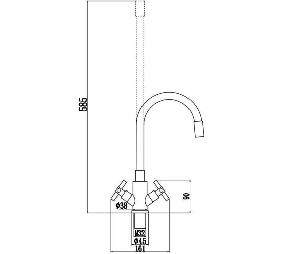 Смеситель для кухонной мойки Fmark FS8442-01