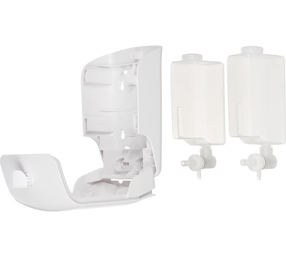 Дозатор для жидкого мыла Luscan Professional etalon 2x550 мл, белый 1625454