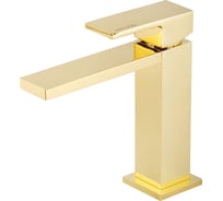 Смеситель для раковины Migliore KVANT GOLD плоский излив, золото 25395