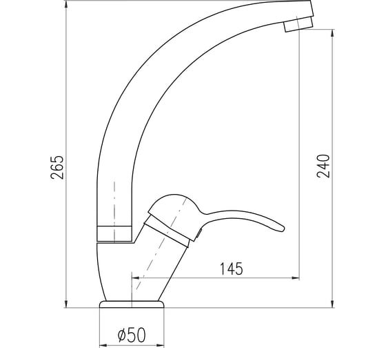 Кухонный смеситель RavSlezak Labe цвет золото L006.5/3Z
