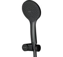 Душевой набор AM.PM Gem ручной душ 110 мм, держатель ручного душа, душевой шланг, чёрный F0119022