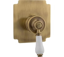 Смеситель Migliore ERMITAGE скрытого монтажа, ручка белая, бронза 18614